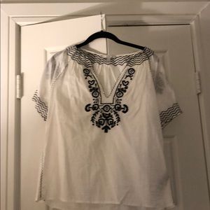 J.Crew Embroidered Blouse